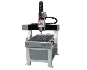 TEM6090 small cnc router hobby working aluminum cutting and engraving